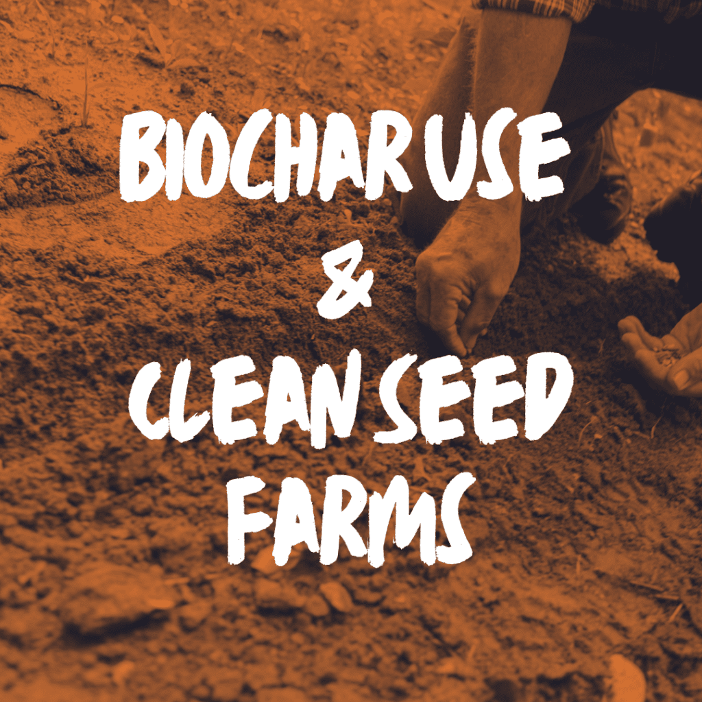 Biochar use and clean seed farms